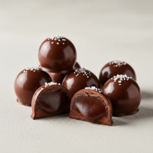 Dark Chocolate Sea Salt Truffles