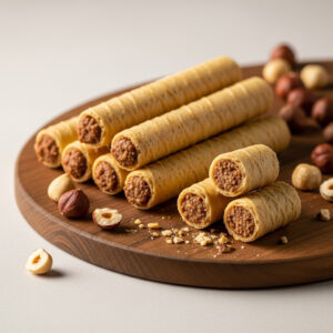 Hazelnut Wafer Rolls
