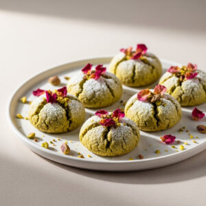 Pistachio Rose Cookies